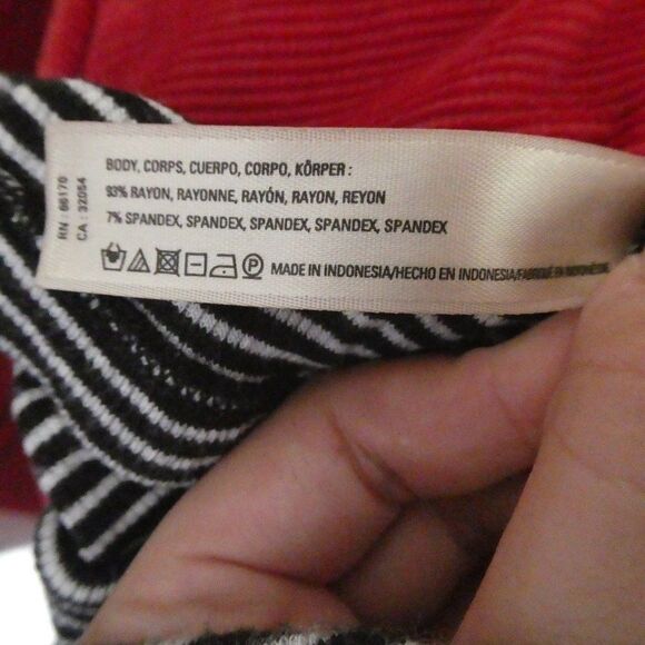 Pure + Good Anthropologie Striped V Neck Shirt Top - Picture 7 of 10